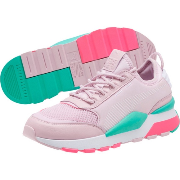 WOMEN'S PUMA RS-0 PLAY CASUAL SHOES PINK - Picture 6 of 8